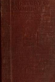 Cover of: A history of commerce