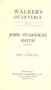 John (Warwick) Smith by Long, Basil S.