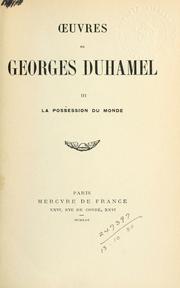 Cover of: Oeuvres