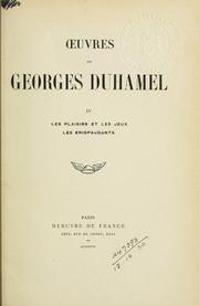 Cover of: Oeuvres