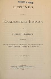 Cover of: Outlines of ecclesiastical history...