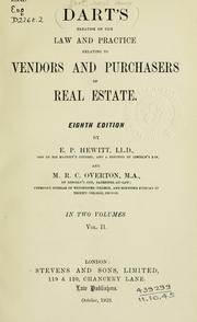 Cover of: A treatise on the law and practice relating to vendors and purchasers of real estate