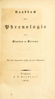Cover of: Handbuch der Phrenologie by Gustav Struve
