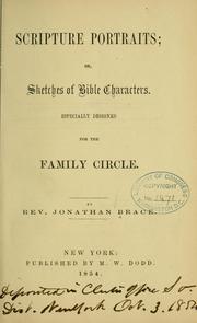 Cover of: Scripture portraits by Brace, Jonathan, 1810-1877.