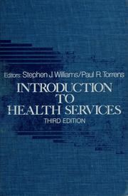 Cover of: Introduction to health services