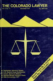 Cover of: Colorado lawyer