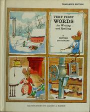 Cover of: Very first words for writing and spelling: a picture dictionary.