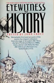 Cover of: Eyewitness to history