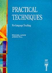 Cover of: Practical Techniques for Language Teaching
