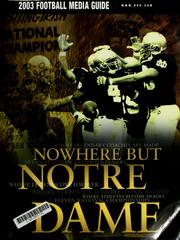 Cover of: Notre Dame football media guide