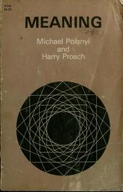 Meaning by Michael Polanyi