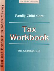 Cover of: Family child care tax workbook