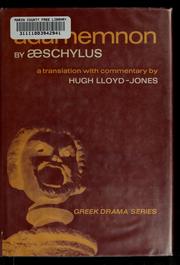 Cover of: Agamemnon. by Aeschylus