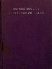 Cover of: Oxford book of poetry for children by compiled by Edward Blishen ; with illustrations by Brian Wildsmith.