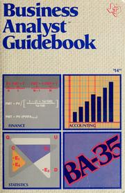 Cover of: Business Analyst guidebook
