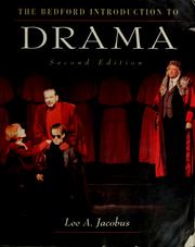Cover of: The Bedford introduction to drama by [compiled by] Lee A. Jacobus.