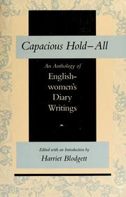 Cover of: Capacious hold-all by edited by Harriet Blodgett.