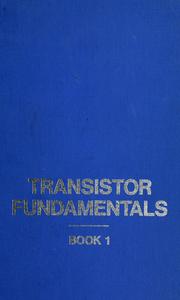 Cover of: Transistor fundamentals by 