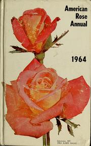 Cover of: American rose annual