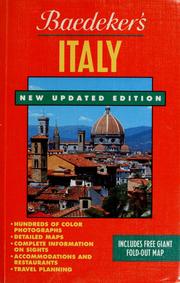Cover of: Baedeker's Italy (AA Baedeker's S.)