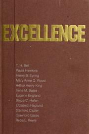Cover of: Excellence by T.H. Bell ... [et al.].
