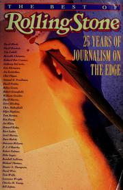 Cover of: The Best of Rolling stone: 25 years of journalism on the edge