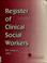 Cover of: NASW register of clinical social workers