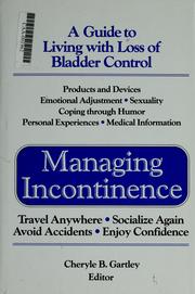 Cover of: Managing incontinence | 