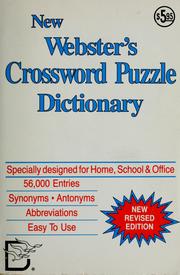 Cover of: Crossword puzzle dictionary.