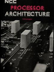 Cover of: Processor architecture