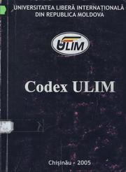 Codex ULIM by Dir. publ.: Galben, Andrei