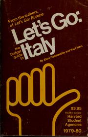 Cover of: Let's go: the budget guide to Italy by Eleni M. Constantine