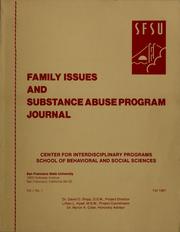 Cover of: Family issues and substance abuse program journal