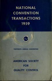 Cover of: National convention transactions