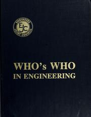 Cover of: Who's who in engineering