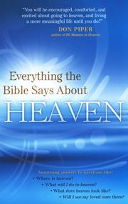Cover of: Everything the Bible says about heaven by Linda M. Washington