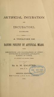 Artificial incubation and incubators ... by Halsted, A. M.