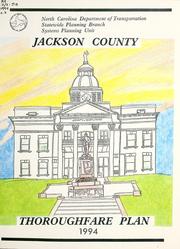Cover of: 1994 thoroughfare plan for Jackson County, North Carolina