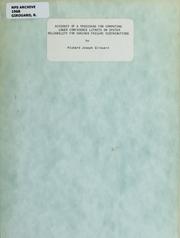 Cover of: Accuracy of a procedure for computing lower confidence limits on system reliablilty for various failure distributions