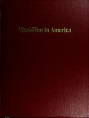 Cover of: Who's who in America, 1988-1989 by 