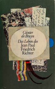 Cover of: Das Leben des Jean Paul Friedrich Richter