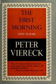 Cover of: The first morning: new poems.