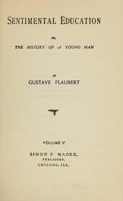 Cover of: L'Éducation sentimentale by Gustave Flaubert