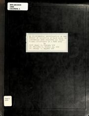 Cover of: An experimental investigation of the effect of variation of flow angle on convection heat transfer and frictional resistance in a tube bank