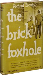 Cover of: The brick foxhole. by Brooks, Richard