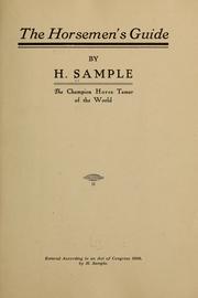 Cover of: The horsemen's guide by H. Sample