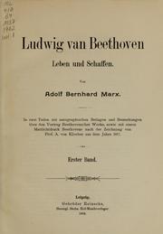 Cover of: Ludwig van Beethoven: Leben und Schaffen.