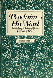 Cover of: Proclaim His word by Joseph Fichtner