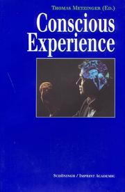 Cover of: Conscious experience
