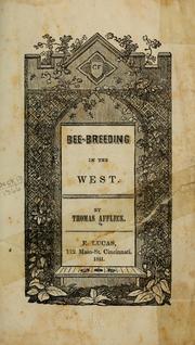 Cover of: Bee-breeding in the West